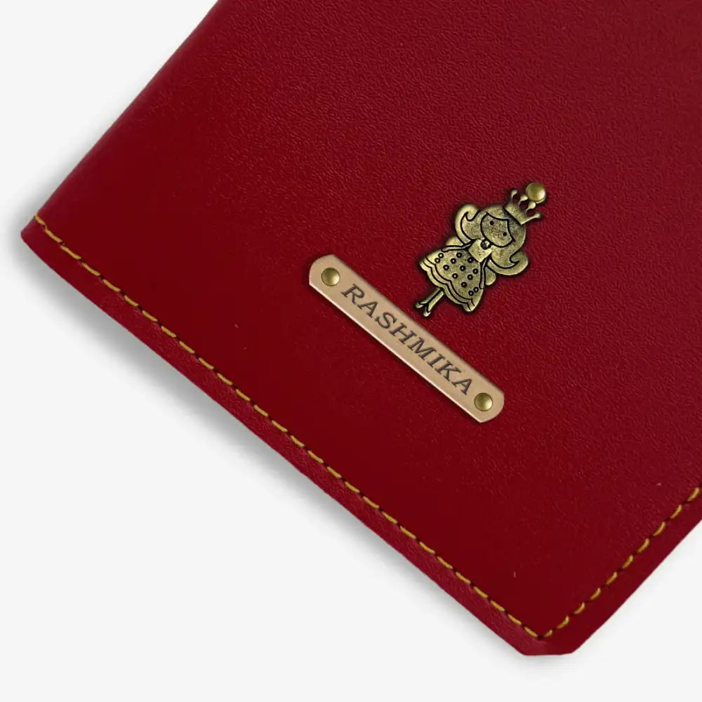 PERSONALISED PASSPORT COVER - WINE hover