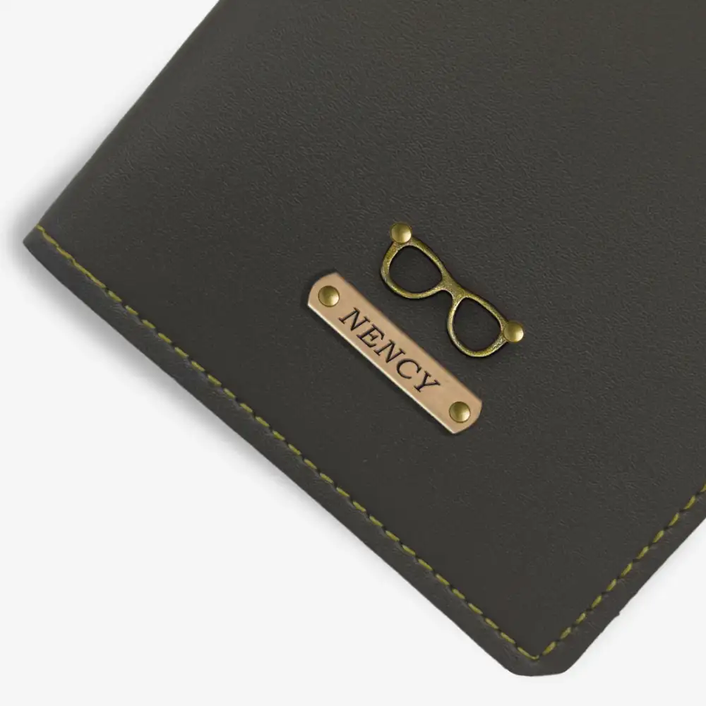 EXCLUSIVE PERSONALISED PASSPORT COVER - GRAY hover