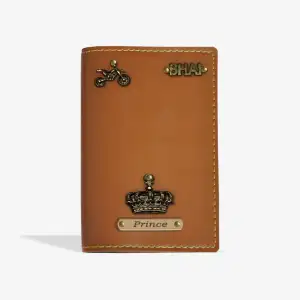 EXCLUSIVE PERSONALISED PASSPORT COVER - TAN