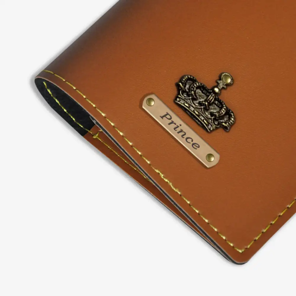 EXCLUSIVE PERSONALISED PASSPORT COVER - TAN hover