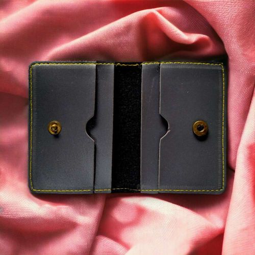 PERSONALISED LEATHER  CARD HOLDER - GRAY hover