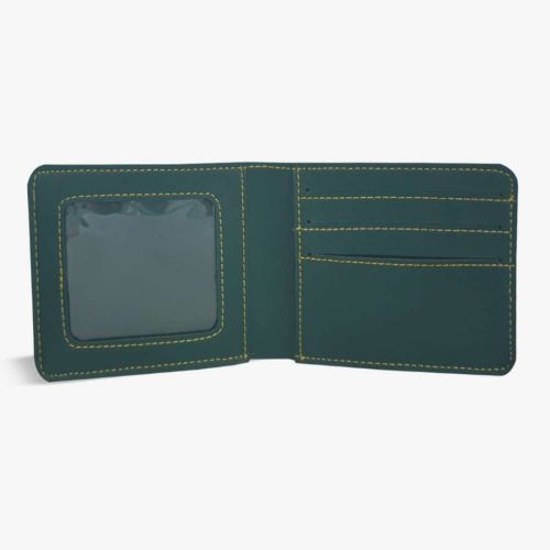 PERSONALISED MENS WALLET WITH CHARM - OLIVE hover