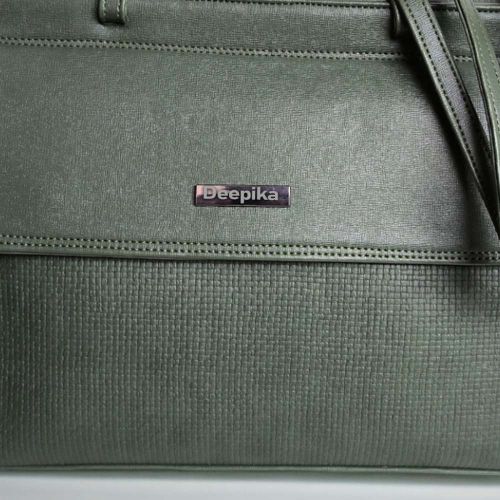 PERSONALISED PURE LEATHER KATE HANDBAGS FOR WOMEN - LIGHT GREEN hover