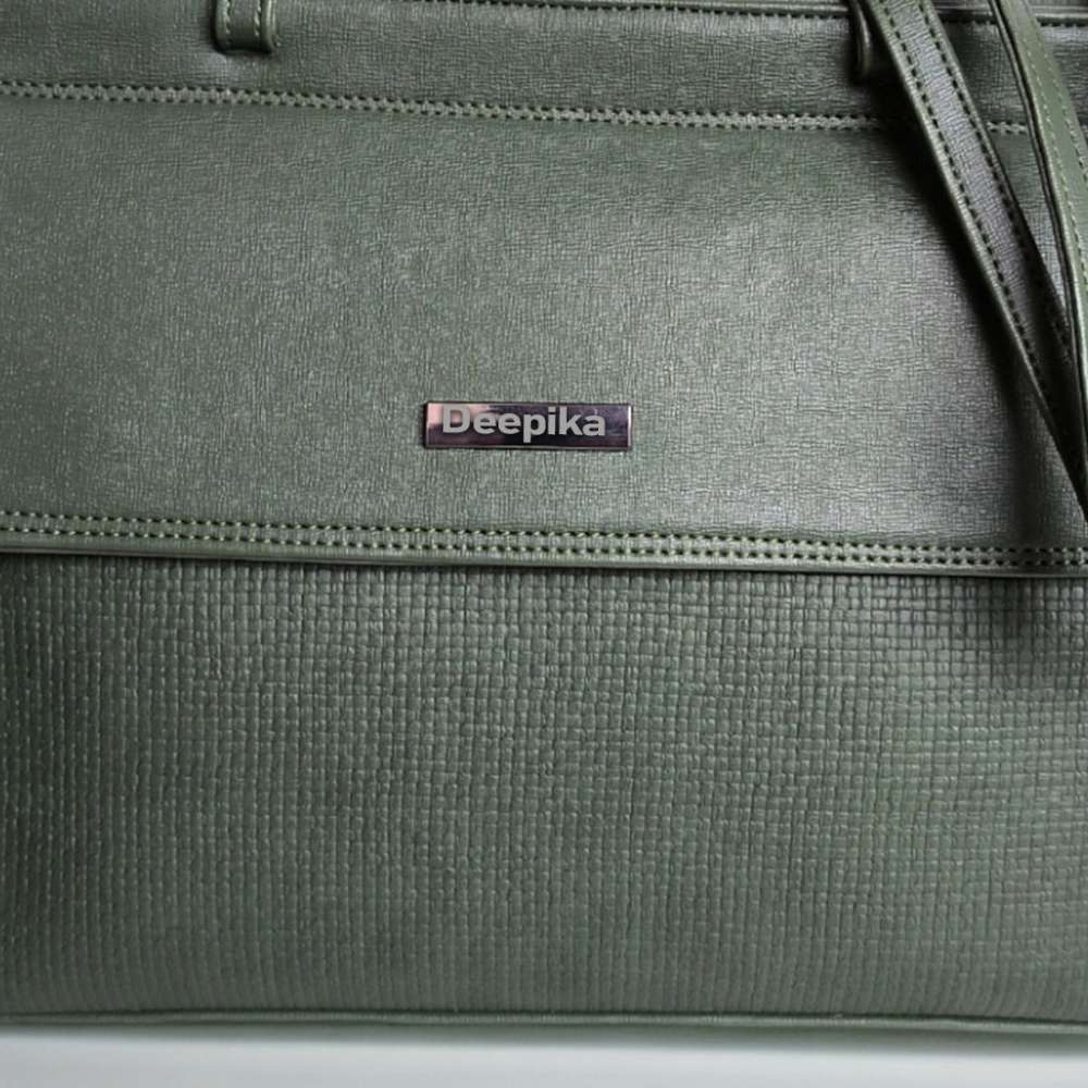 PERSONALISED PURE LEATHER KATE HANDBAGS FOR WOMEN - LIGHT GREEN hover