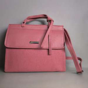 PERSONALISED PURE LEATHER KATE HANDBAGS FOR WOMEN - LIGHT PINK