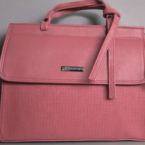 PERSONALISED PURE LEATHER KATE HANDBAGS FOR WOMEN - LIGHT PINK hover