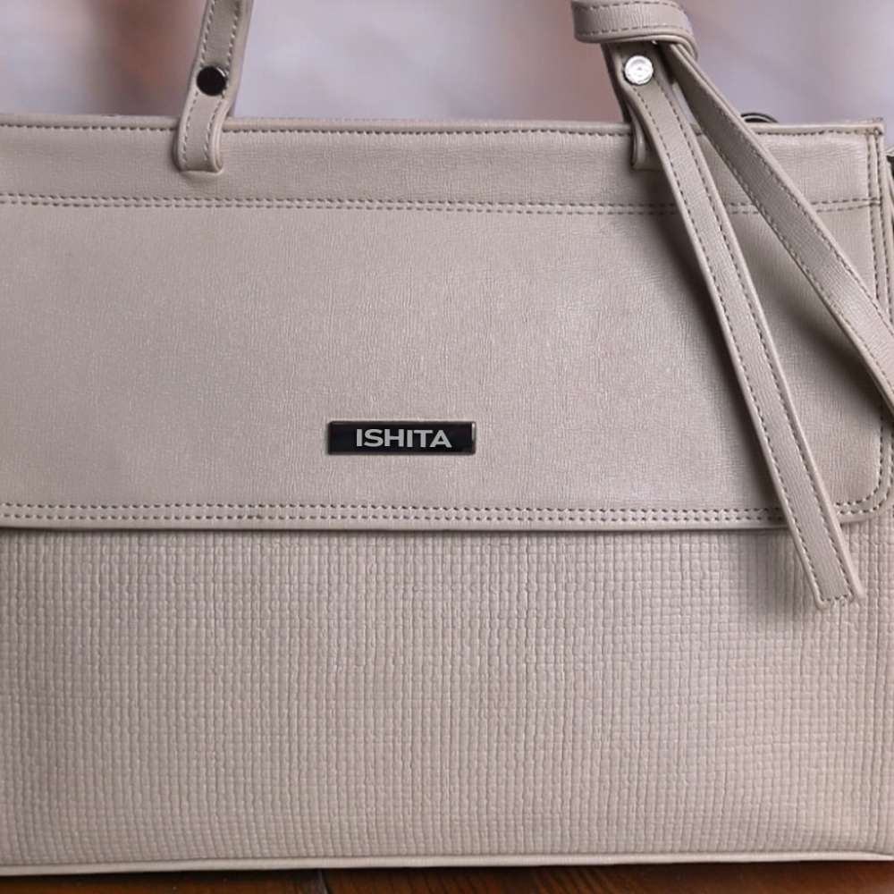 PERSONALISED PURE LEATHER KATE HANDBAGS FOR WOMEN - OFF WHITE hover