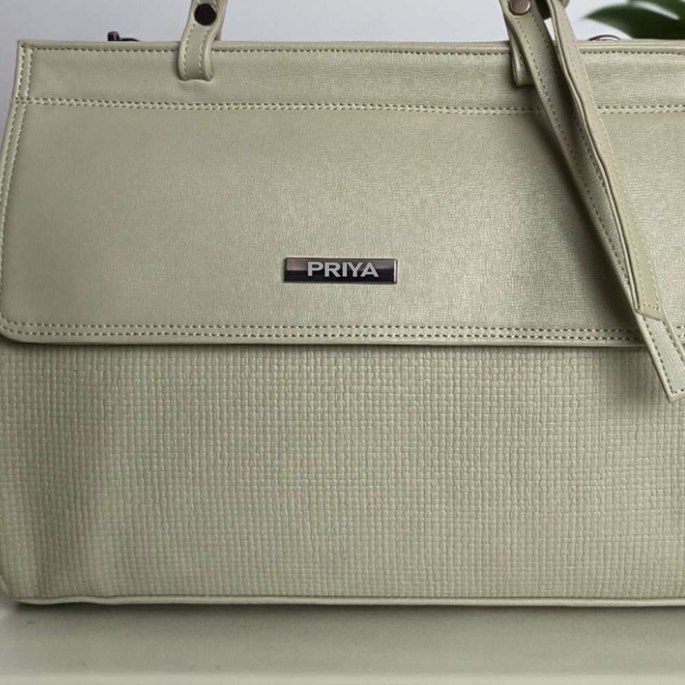 PERSONALISED PURE LEATHER KATE HANDBAGS FOR WOMEN - PASTEL GREEN hover