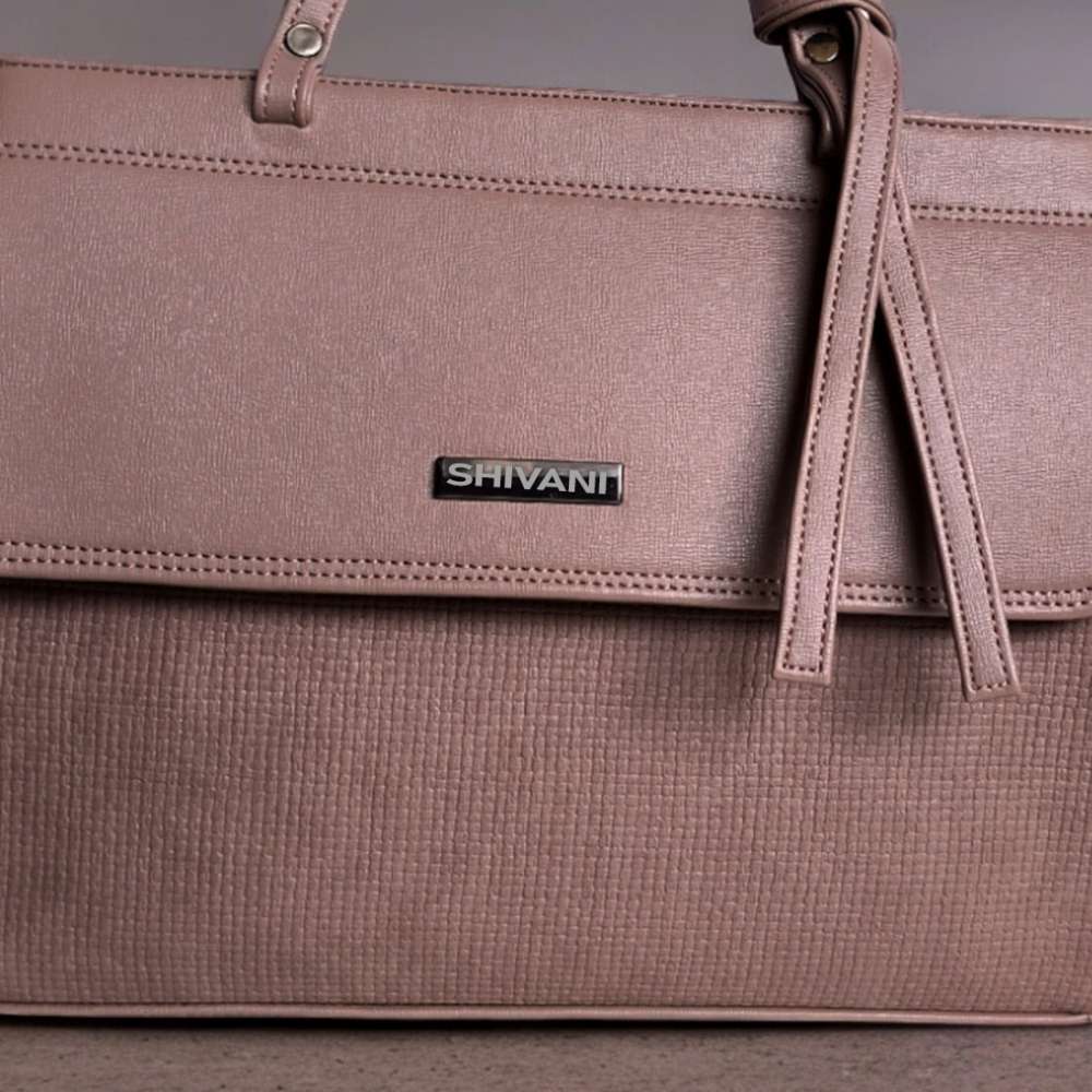 PERSONALISED PURE LEATHER KATE HANDBAGS FOR WOMEN - ROSE GOLD hover