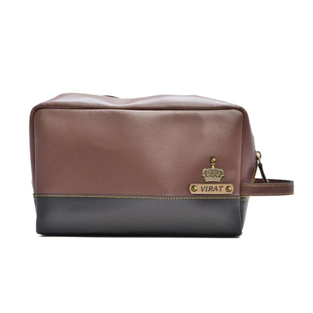 PERSONALISED UTILITY POUCH FLUX - BROWN