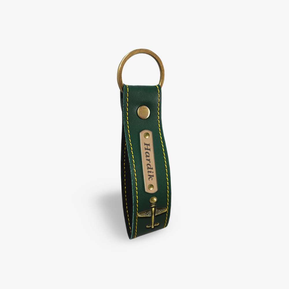 PERSONALISED KEYCHAIN - OLIVE
