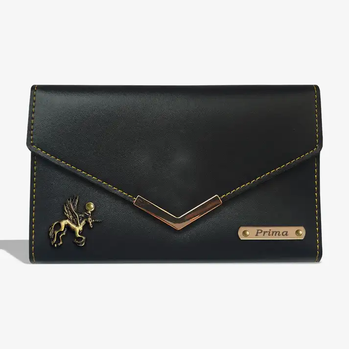 PERSONALISED WOMEN'S WALLET - BLACK