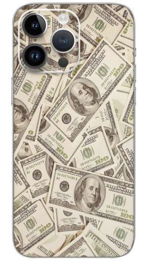100 dollar  Mobile Skin Wrap