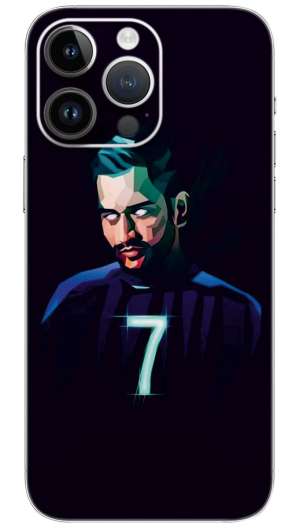 3D art dhoni face Mobile Skin Wrap