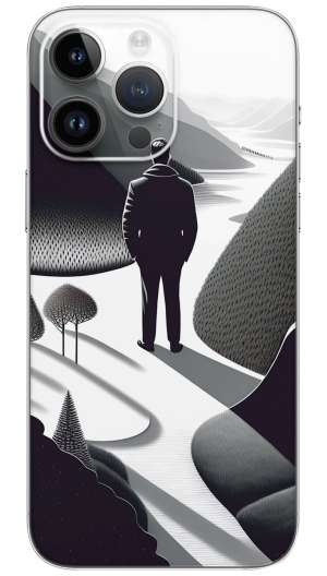 A ALONE MAN  Mobile Skin Wrap