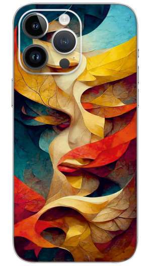 Abstract art painting pattern Mobile Skin Wrap