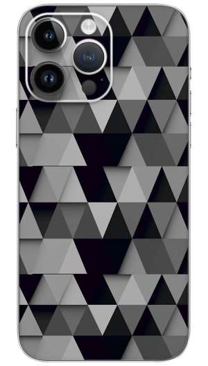 Abstract Black Mobile Skin Wrap
