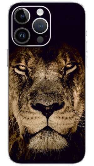 Angry lion face Mobile Skin Wrap