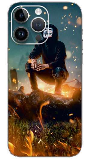 Anonymous Mask Man Mobile Skin Wrap