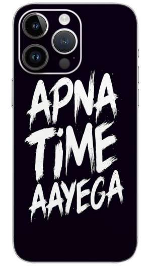 Apna time  aayega quotes Mobile Skin Wrap