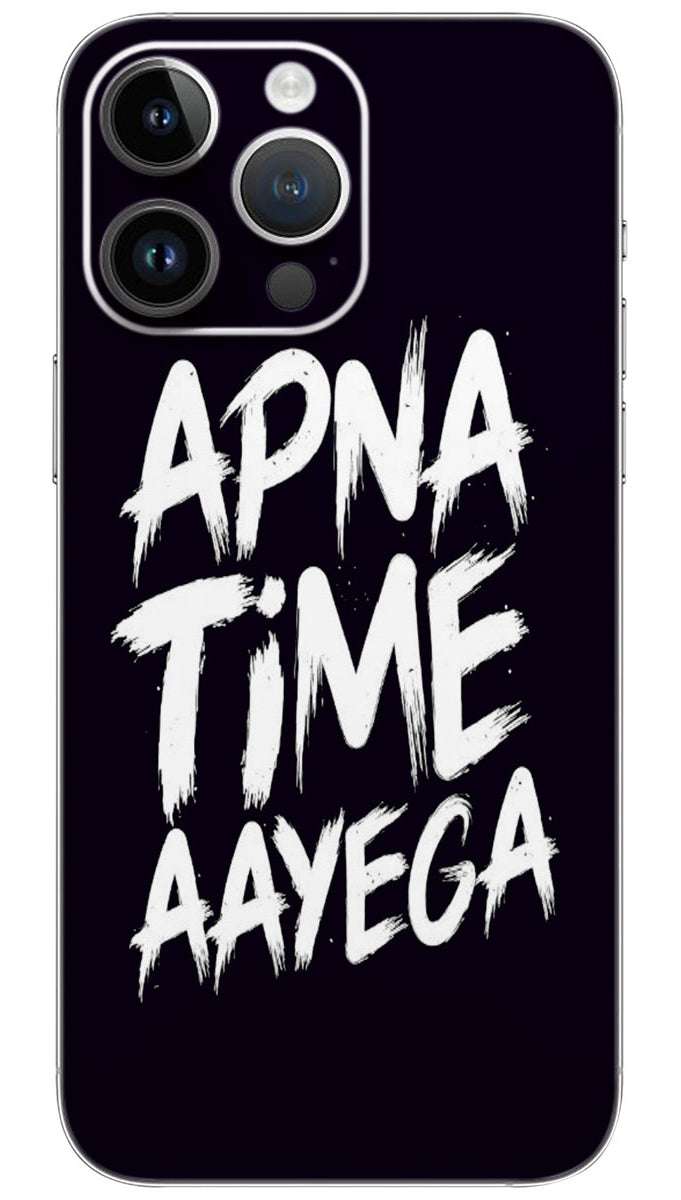 Apna time  aayega quotes Mobile Skin Wrap