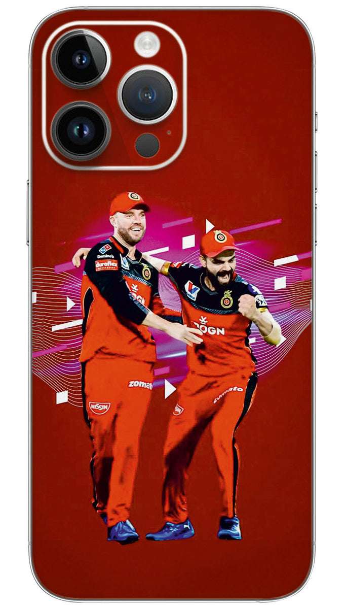 ART work virat kohli and ab de villiers Mobile Skin Wrap