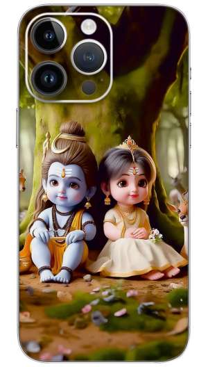 BABY SHIV PARVTI Mobile Skin Wrap