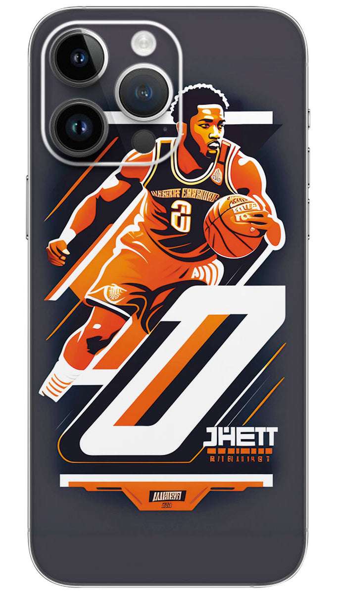 Basketball player art vector Mobile Skin Wrap