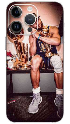 Basketball Player Stephen Curry Mobile Skin Wrap