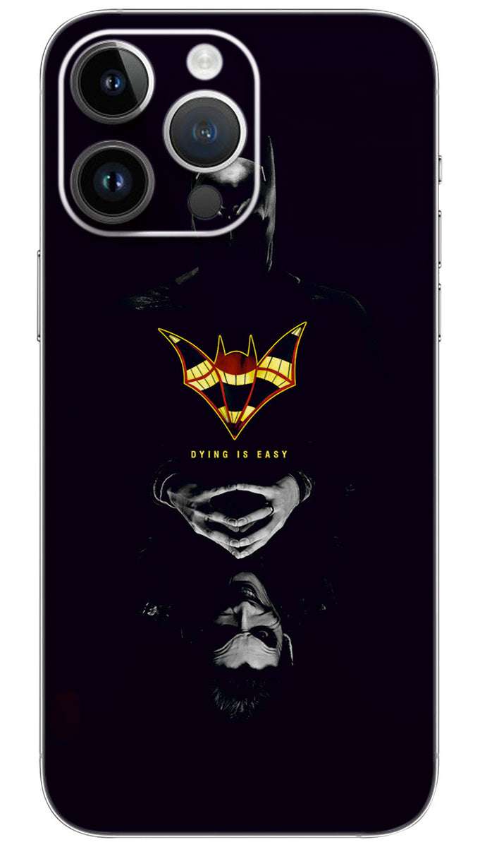 BATMAN AND JOKER FACE Mobile Skin Wrap