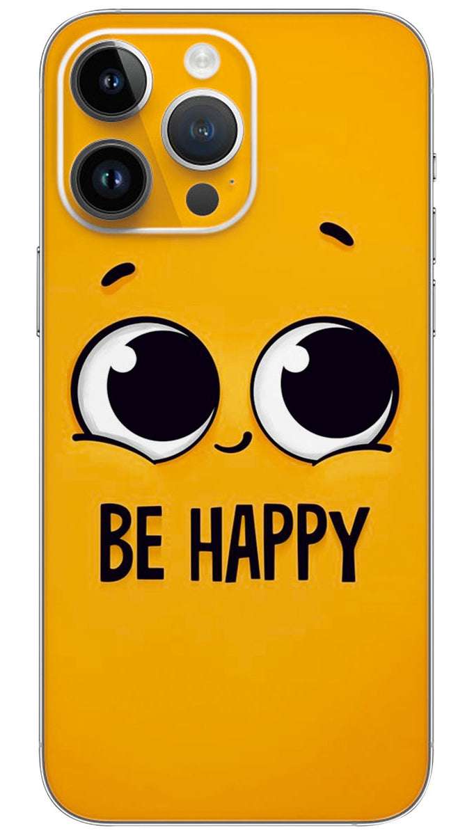 Be happy with eye quotes Mobile Skin Wrap
