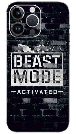 Beast mode active quotes  Mobile Skin Wrap
