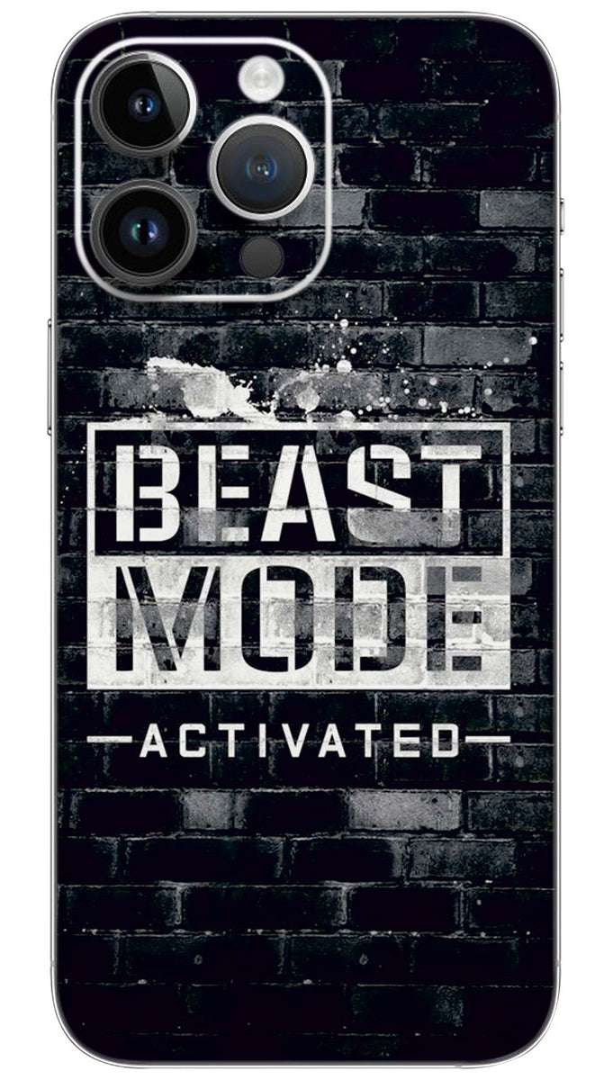 Beast mode active quotes  Mobile Skin Wrap