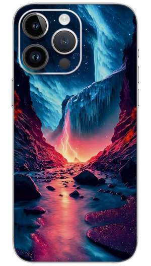 Beautiful sea WATERFALL NUTURE Mobile Skin Wrap