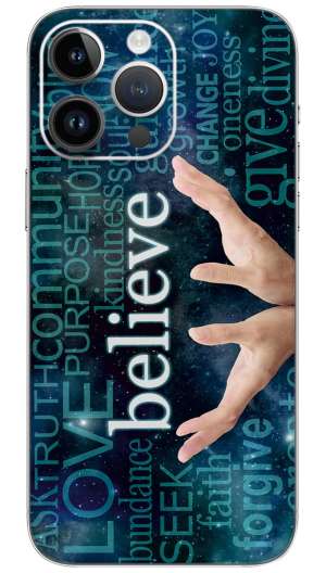 Believe  quotes Mobile Skin Wrap
