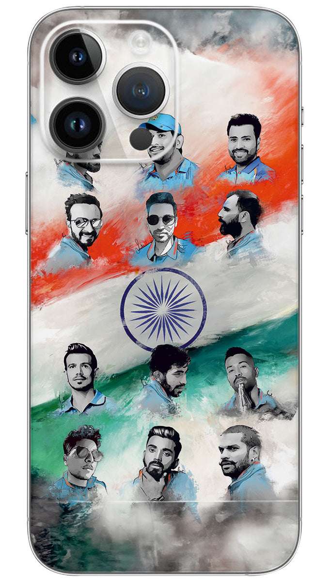Best indian team image art Mobile Skin Wrap