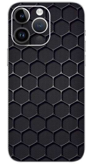 Black hexa pattern  Mobile Skin Wrap