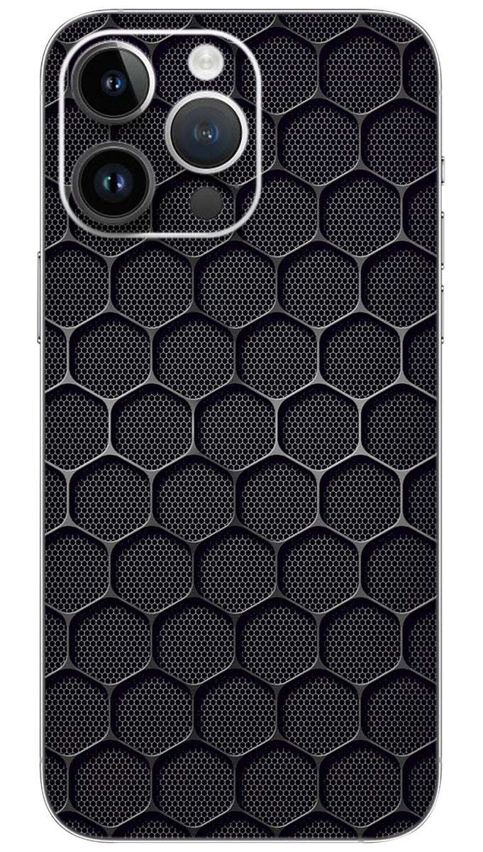 Black hexa pattern  Mobile Skin Wrap