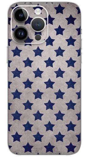 BLUE STAR PATTERN Mobile Skin Wrap