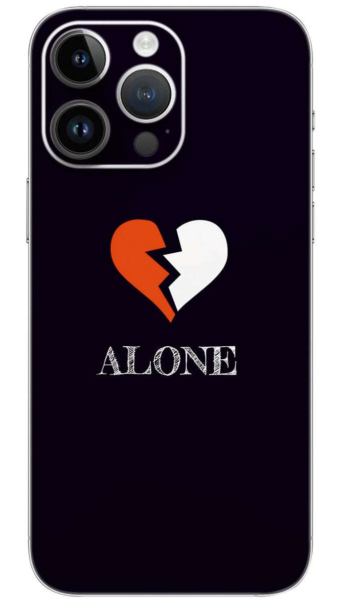 BROKEN HEART ALONE Mobile Skin Wrap