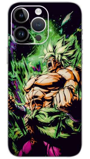 Broly dragon ball  anime Mobile Skin Wrap