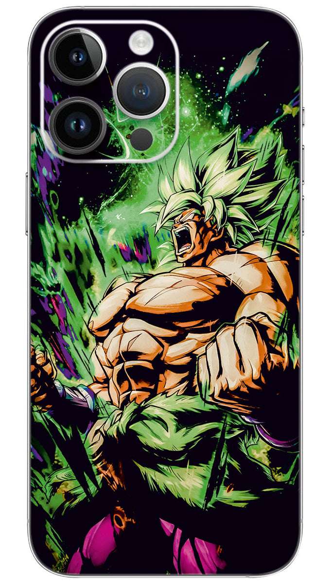 Broly dragon ball  anime Mobile Skin Wrap