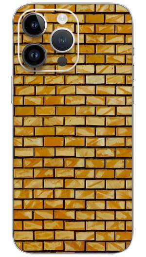 Brown brick texture pattern Mobile Skin Wrap