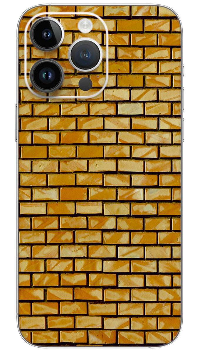 Brown brick texture pattern Mobile Skin Wrap