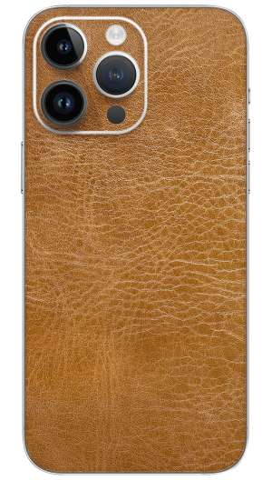 Brown fabric leather pattern  Mobile Skin Wrap