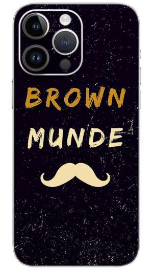 Brown monde quotes Mobile Skin Wrap