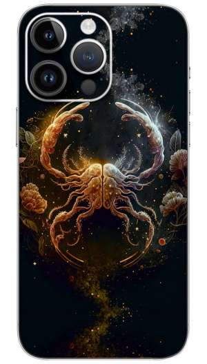 Cancer zodiac sign Generative AI Mobile Skin Wrap