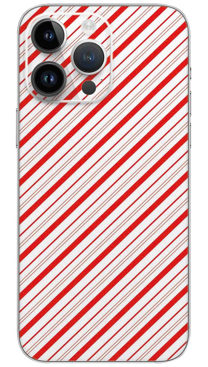 Candy Cane Stripes pattern Mobile Skin Wrap
