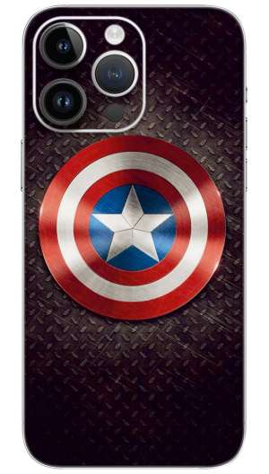 Captain America shield Mobile Skin Wrap