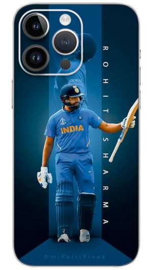 Caption rohit sharma sport Mobile Skin Wrap